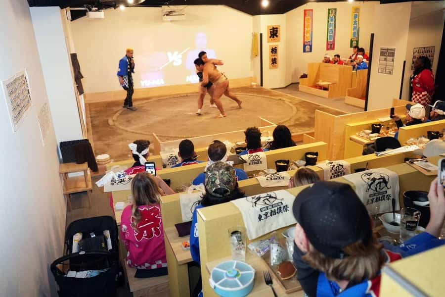 Tokyo Ginza : Sumo and Mikoshi Experience,Open from Sep. - What the sumo program feels like
