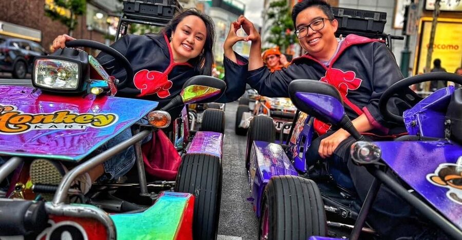 Tokyo: Guided Go Kart Tour from Harajuku to Shibuya Crossing - Shibuya Crossing from a low seat