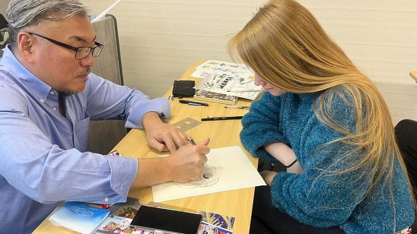 Tokyo/Ikebukuro Manga lesson by acitive pro-Manga artists - Who will enjoy the class most