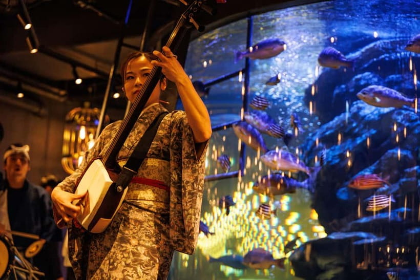 Tokyo: Japanese Experiece Dinner with Diving Ama Performance - Arriving at Grandhammer B1F near Shimbashi