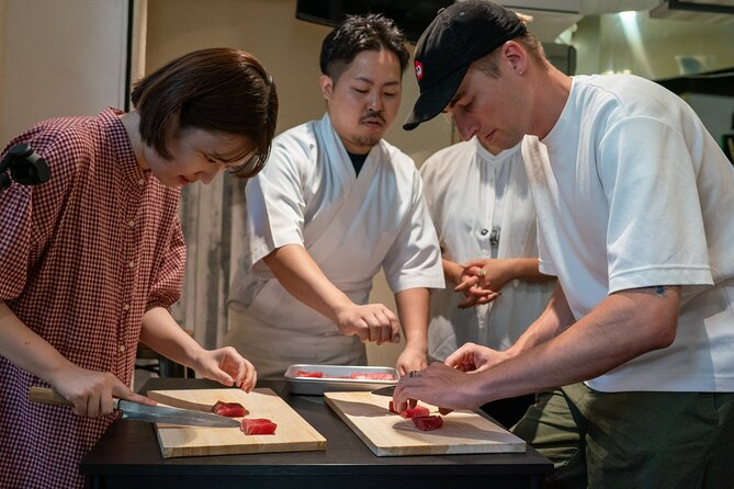 Tokyo: Japanese Knife Skills and Sashimi & Tempura Cooking Class - Meeting Amy near Nishi-Koyama Station