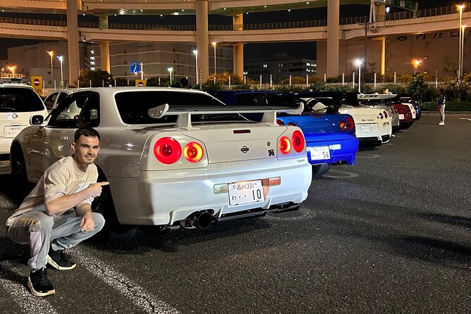 Tokyo JDM Car Meet Experience in Daikoku PA - Tokyo Tower as a short final photo stop