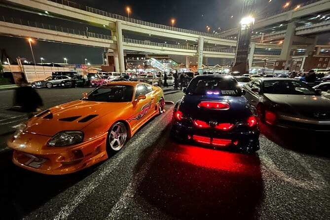 Tokyo JDM Experience: Daikoku PA & Fast & Furious Night Drive - Shibuya Crossing from the road