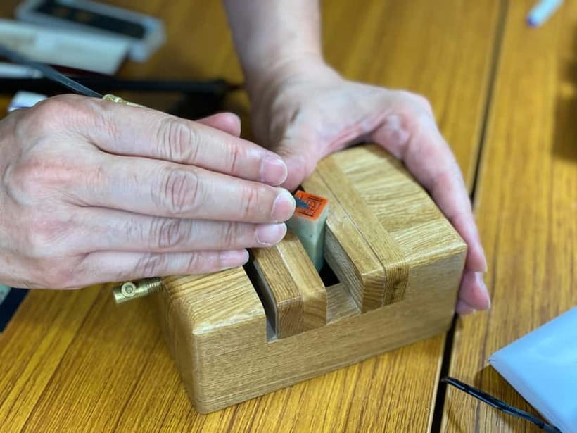 Tokyo: Make Your Own Hanko Stamp — Unique Cultural Souvenir - The first red-ink impression