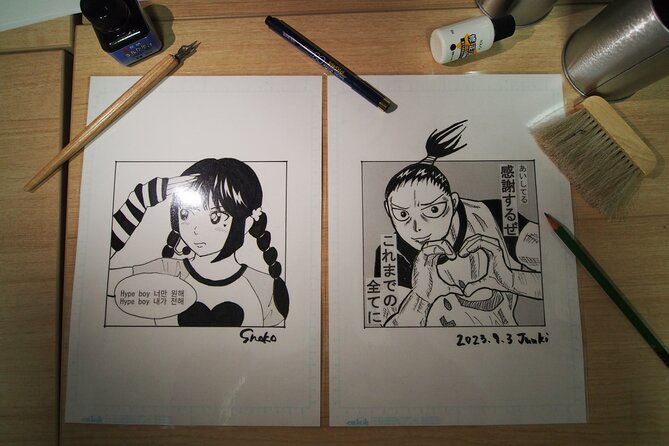 Tokyo Manga Drawing Workshop Guided by Active Pro Manga Artist - Sketching, composition, and the first lines