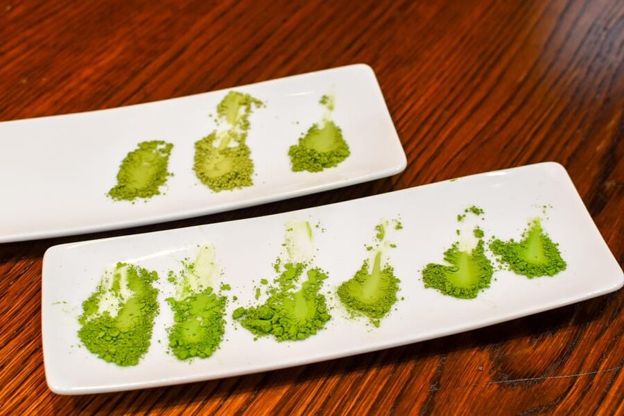 Tokyo: Matcha Tasting and Making Experience - The tasting: eight or ten powders from five areas