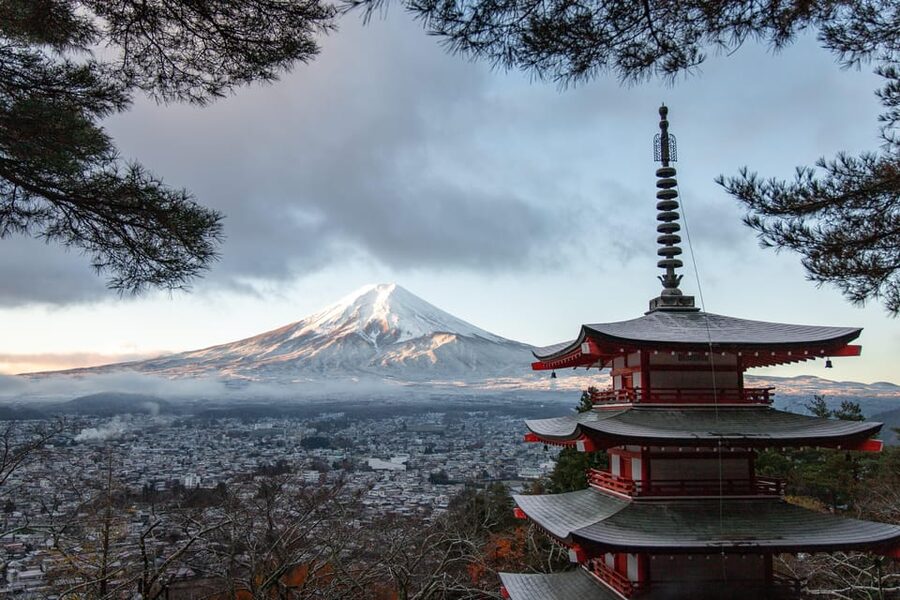 Tokyo: Mount Fuji & Hakone Private Tour with Guide - Chureito Pagoda, the famous Fuji photograph