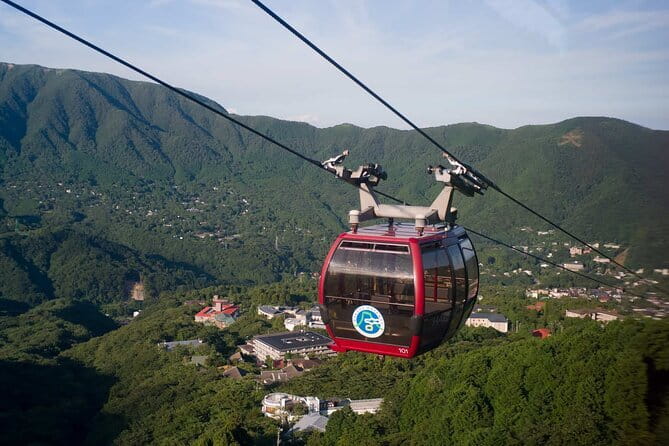 Tokyo Mt. Fuji Hakone Shrine, Owakudani, Lake Yamanakai Day Tour - The Hakone Ropeway from Togendai toward Owakudani