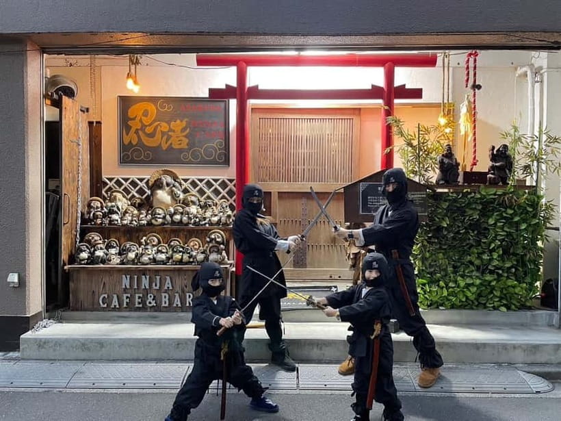 Tokyo: Ninja Experience Cafe Asakusa - Entering the red torii storefront in Asakusa