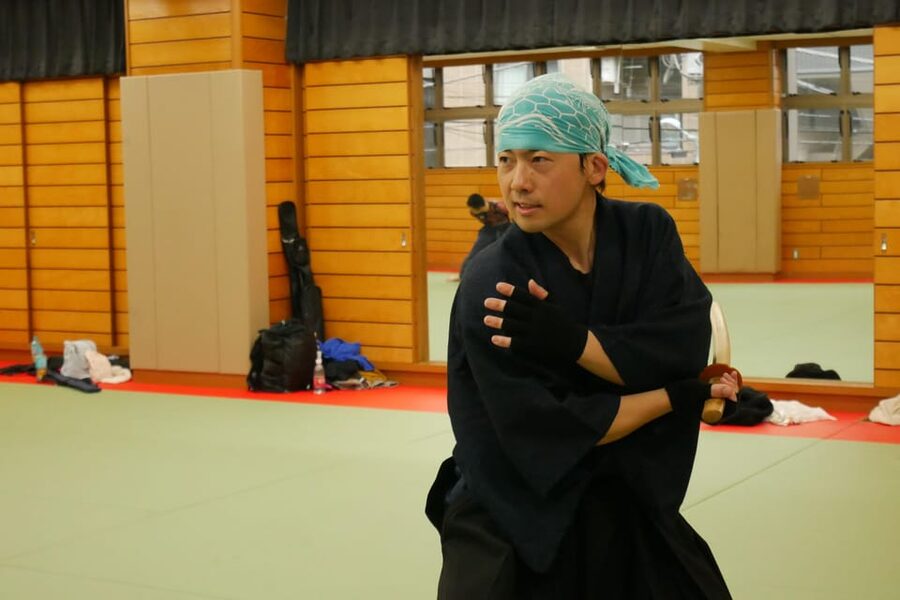 Tokyo: Ninja Sword Fighting Experience - Watching the live ninja demonstration