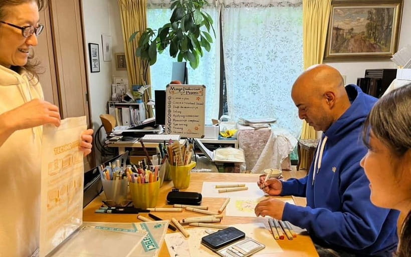Tokyo: Private Manga Drawing Class with Professional Artist - Meeting Yumiko and choosing your manga direction