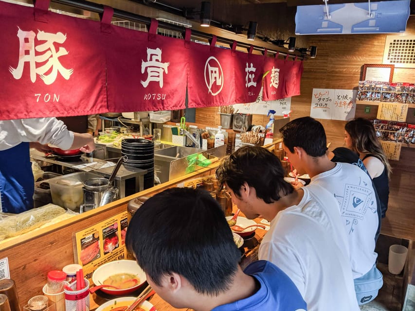 Tokyo: Ramen Tasting Tour with 6 Mini Bowls of Ramen - The restaurants and the three-kilometer walk