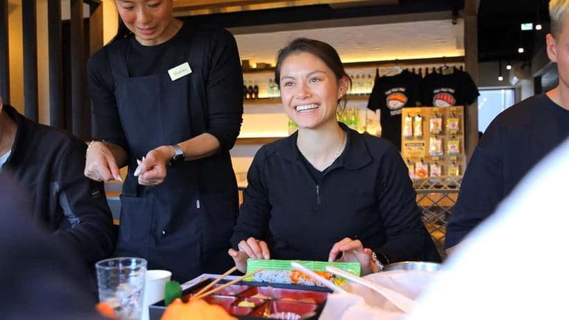Tokyo: Roll and Authentic Sushi Making Class in Asakusa - Eating what you made