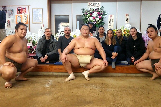 Tokyo Ryogoku Sumo Morning Practice + Photo Shoot with Wrestlers - Price, group size, and what the $98.16 covers