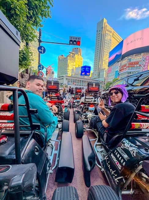 Tokyo: Shibuya and Shinjuku Streets Guided Go-Karting Tour - Shibuya Scramble from a go-kart