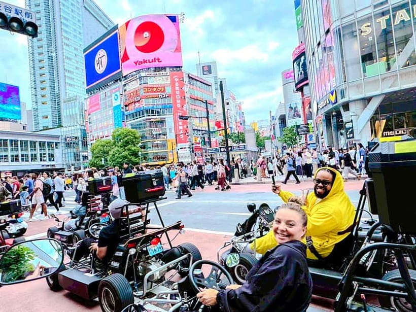 Tokyo: Shibuya and Shinjuku Streets Guided Go-Karting Tour - Harajuku and the city’s changing mood