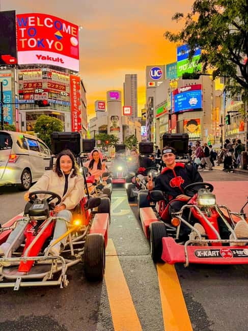 Tokyo: Shibuya and Shinjuku Streets Guided Go-Karting Tour - Meeting near Shinjuku Central Park