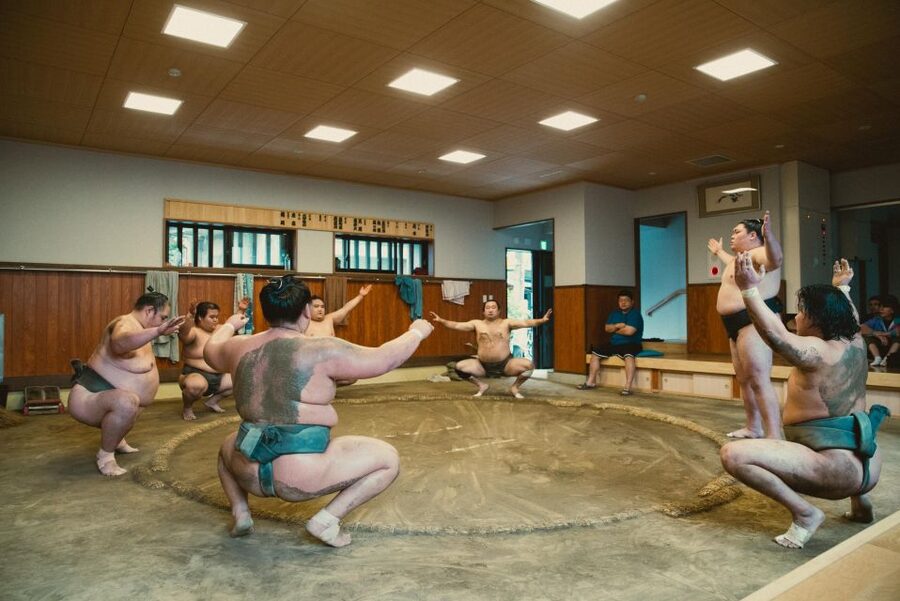Tokyo: Sumo Morning Practice Tour at Sumida City - The question session with the stable master