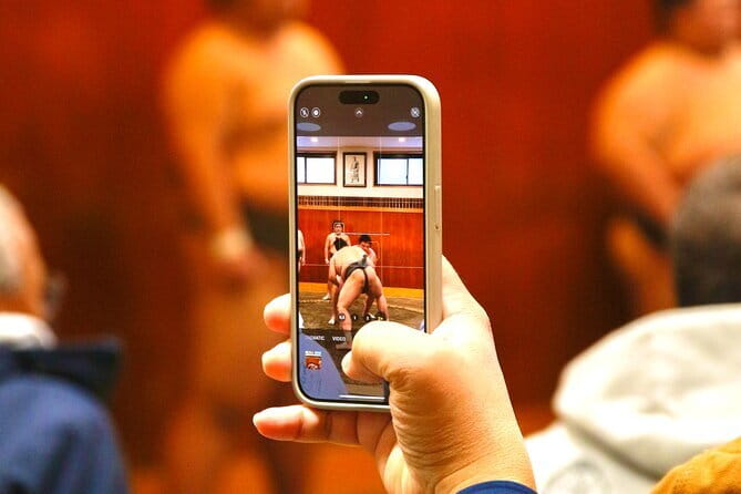 Tokyo Sumo Morning Practice: Viewing & Exclusive Interaction - Walking into an active stable