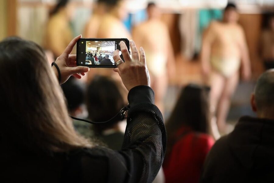 Tokyo: Sumo Morning Practice with journalists. Not fake show - Practical Tips for a Better Visit