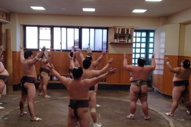 Tokyo Sumo Practice Watching & Visit Town from Samurai era - Inside Shikoroyama-beya for 90 minutes