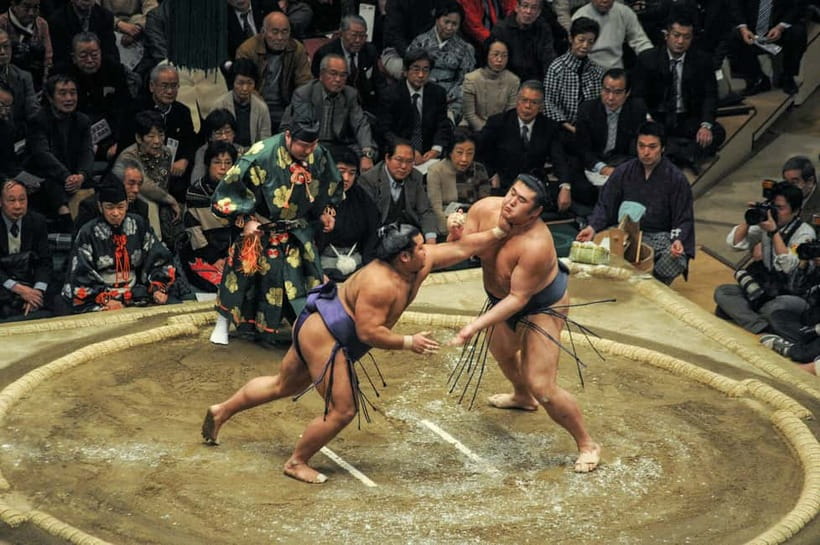 Tokyo: Sumo Tournament with Guide & Assigned Reserved Seat - Entering Ryogoku Kokugikan for the tournament