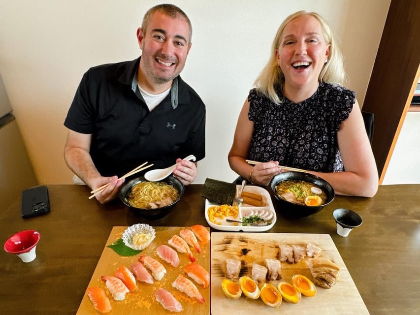 Tokyo: Sushi and Ramen Cooking Class with Sake Pairing Set - Shaping nigiri sushi by hand