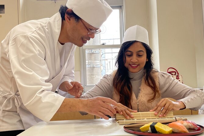 Tokyo Sushi Making Class in Tsukiji with Professional Chef - English instruction and the role of the host
