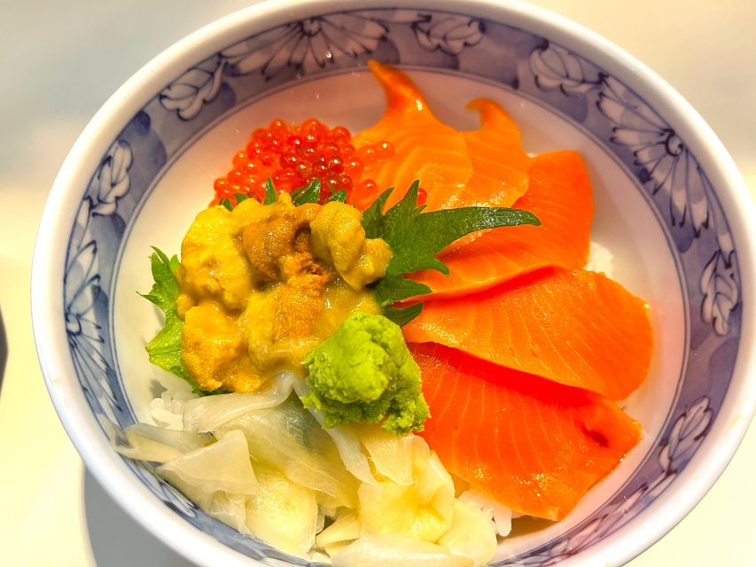 Tokyo: Tsukiji Fish Market Tour with 6 Stops & Seafood Lunch - Ending above Tokyo in Shiodome