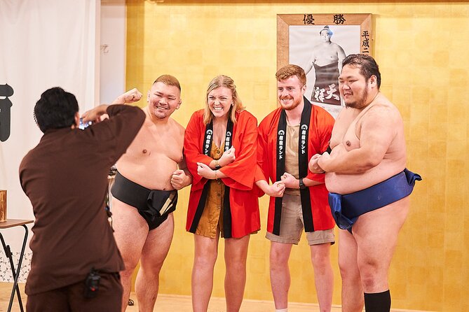 TokyoSumoShow, ChickenHotPot, and Mochi-Pounding by Pro Wrestlers - Ring entrance ceremony and the power of presentation