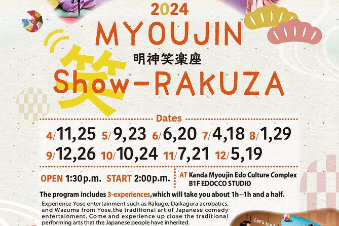 Traditional Japanese Comedy, Juggling & Magic Live Show in Tokyo - Price, timing, and what you receive