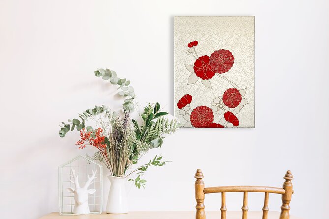 Turn Antique Kimono into Take-Home Interior Art - Choosing one fabric from more than 200 antique kimonos