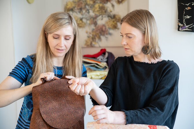 Turn Antique Kimono into Take-Home Interior Art - Mounting the fabric on your panel