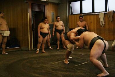 Watch Sumo Morning Practice at Stable in Tokyo